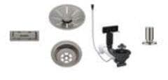 Blanco Ablaufgarnitur Set 1 x 3,5"" mit Zugknopf InFino, satin platinum (207435)