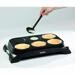 DOMO DO8710W Gourmet-Set, 1000 W, Backfläche mit hochwertiger Antihaftbeschichtung, Mit Portionierlöffel für Pancakes, schwarz