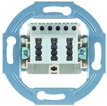 Protec.net PTAE Telefondose UP 2x6/6NF/F cremeweiß ohne Abdeckung
