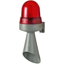 Werma LED-Hupe WM Dauerton, 24VAC/DC RD, Höhe 235 mm, Leuchtfarb rot (424.120.75)