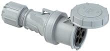 PCE POWER TWIST CEE-Kupplung, 63A, 5p, 1h, IP67, grau (235-1)