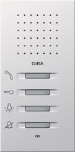 Gira 1250112 Wohnungsstation AP, Türkommunikations-Systeme, Reinweiß glänzend
