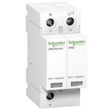Schneider Electric Acti 9 iPRD40 Überspannungsableiter, Typ 2, Steckbare Schutzmodule, 1P+N, Imax 40kA (A9L40500)