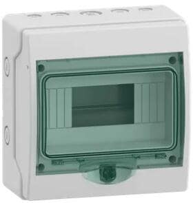 Schneider Electric Kaedra Mureva Enclosure Mini-Kleinverteiler, 8 TE, IP65, hellgrau (13443)
