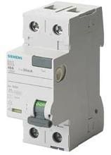 Siemens 5SV FI-Schutzschalter, Typ A/N-links, 25A 1+N-Polig, 30mA