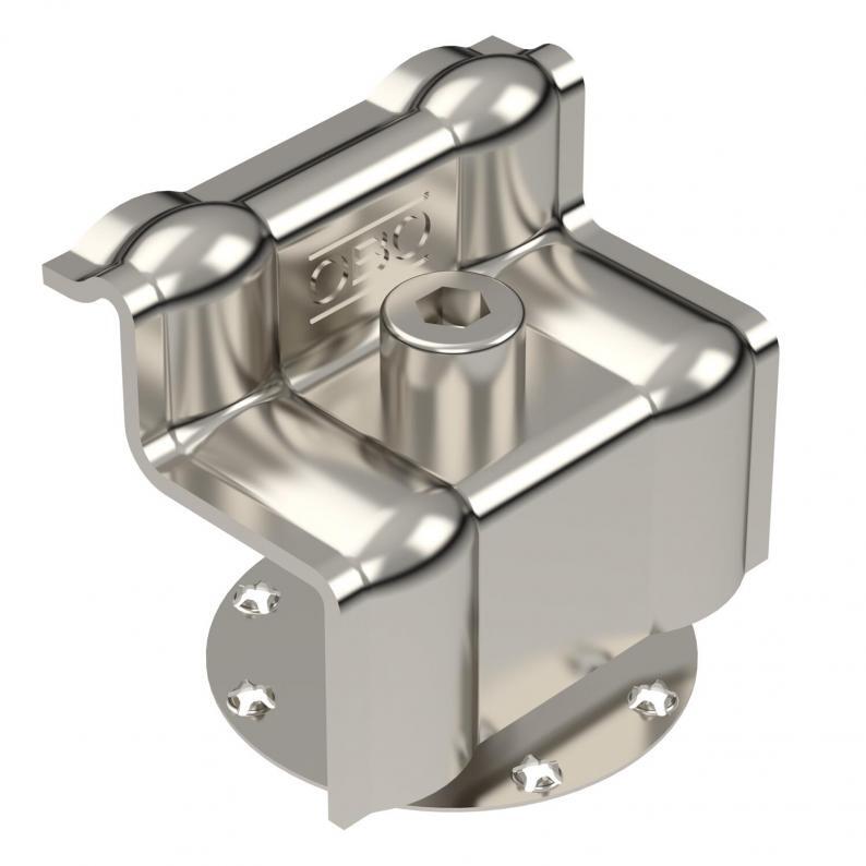 OBO Bettermann KLE F 40 A2 Endklemme mit Feder für PV-Modulmontage, Rahmenhöhe 40mm, edelstahl (5901095)
