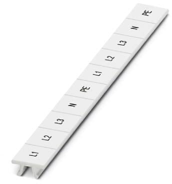 Phoenix Contact ZB10LGSL1-NPE Zackband-Beschriftungsstreifen 10,2 mm, weiß (1053412)