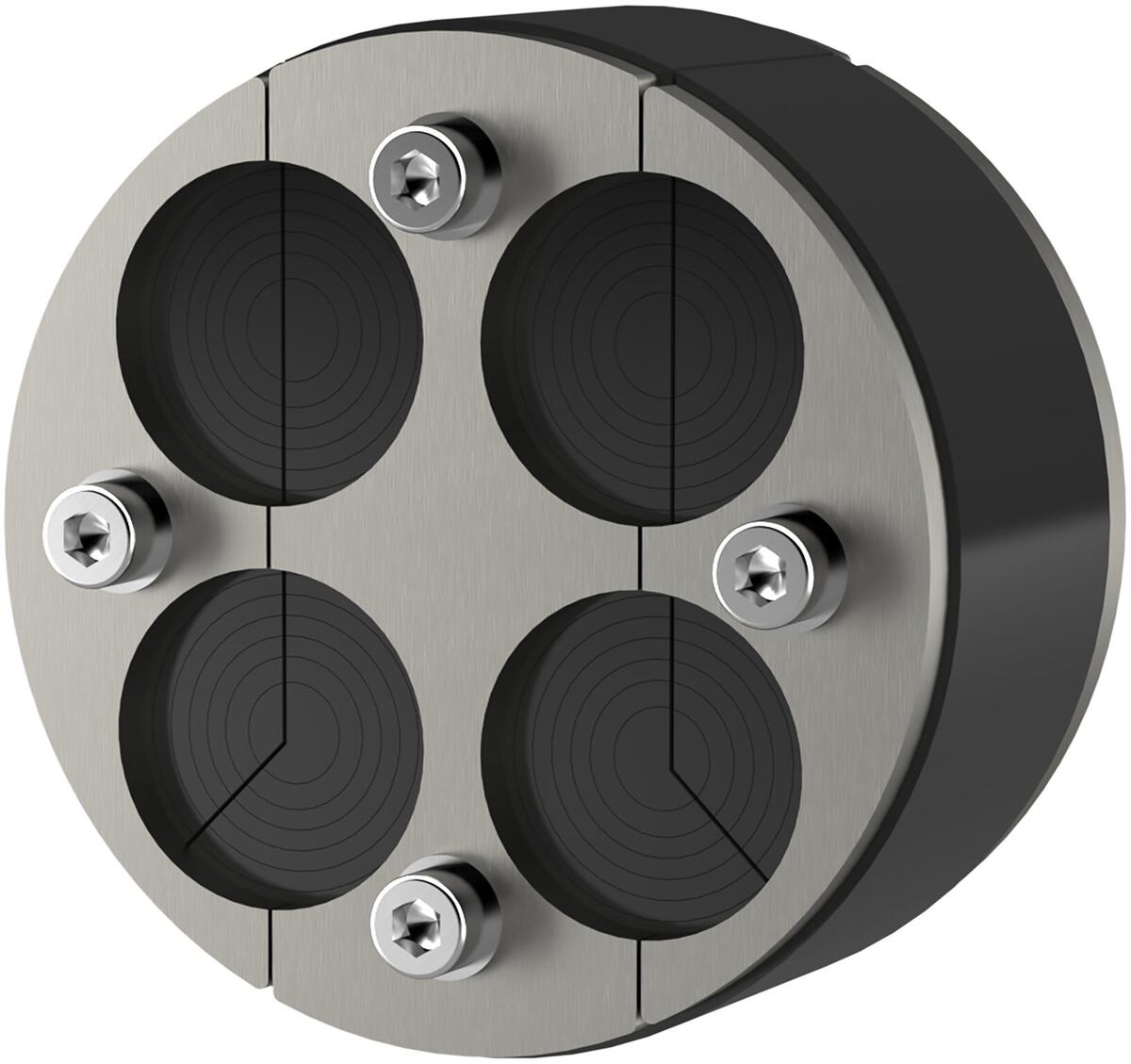 hauff HRD100 SG 4x8-30 b40 A2/EPDM Standard-Ringraumdichtung, 40mm Dichtbreite, Medienrohrdurchmesser 8-30mm, Edelstahl rostfrei