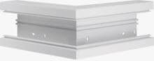 Hager BR6513039016 Außeneck aus Grundprofil zu BR 68x130mm Oberteil 80mm, verkehrsweiß