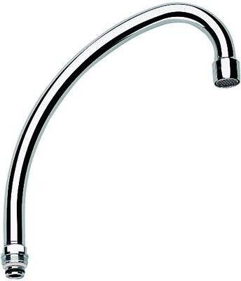 GROHE HU-Auslauf, für Küchen-Standbatterien, 1/2"", Bogenauslauf, Ausladung 185 mm, chrom (13073000)