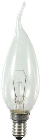 Scharnberger & Hasenbein Windstoß-Kerzenlampe E14 klar, 40W (40875)