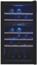 Exquisit WS2-45-GTE-160G Stand Weinkühlschrank, 49 cm breit, 45 Standardweinflaschen, Kindersicherung, schwarz