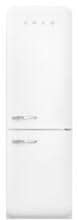 Smeg FAB32RWHM6 50's Style Retro Stand Kühl-Gefrierkombination, 60 cm breit, 331 L, NoFrost, Türanschlag rechts, weiß matt