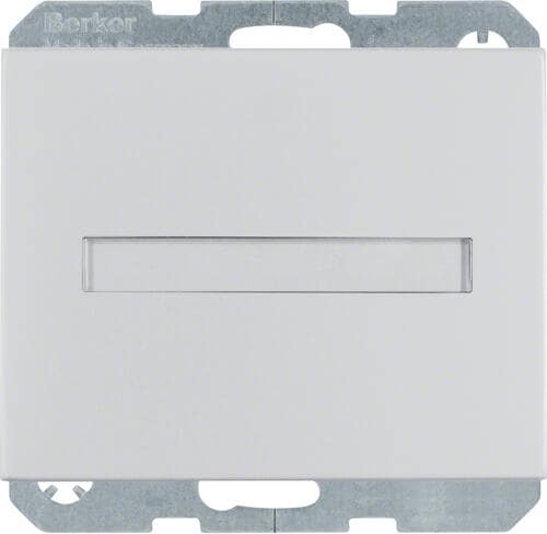 Berker 47527203 Steckdose SCHUKO mit Klappdeckel, Beschriftungsfeld, erhöhter Berührungsschutz, K.5, alu, Aluminium eloxiert
