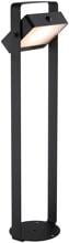 Nordlux Saulio Solar Pollerleuchte, dimmbar, 4.45W, 370lm, 3000K, IP44, schwarz (2518268003)
