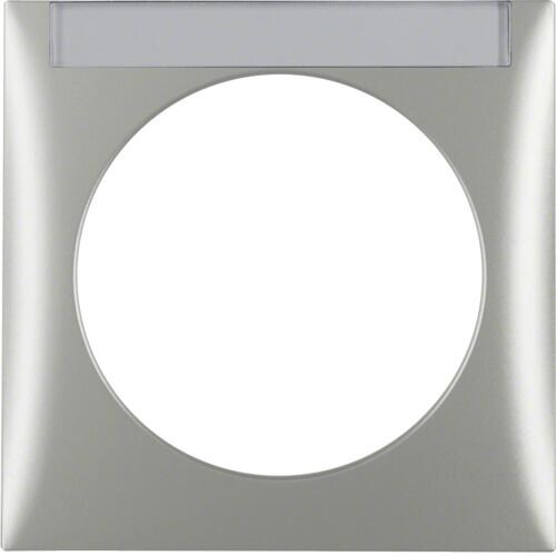 Berker 918032568 Rahmen mit Beschriftungsfeld, Integro Flow, chrom matt, lackiert