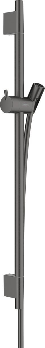 hansgrohe Unica Duschstange S Puro 65 cm mit Isiflex Duschschlauch 160 cm, Brausestange aus Messing, Brushed Black Chrome, (28632340)