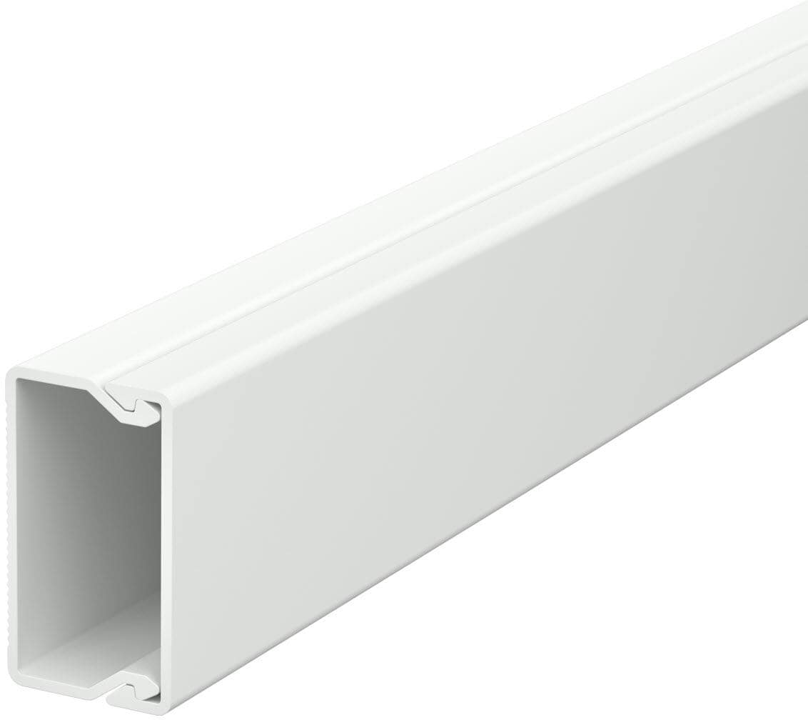 OBO Bettermann WDK20035LGR Wand- und Deckenkanal, mit Bodenlochung, 20x35x2000mm, PVC, lichtgrau (6026354)