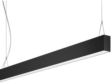 Brumberg BIRO40 Pendel-Profilleuchte, Länge 2.260 mm, Höhe 75 mm, Breite 40 mm, 3.000-1.800K, 6958lm, direkt/indirekt, schwarz (7433274032)