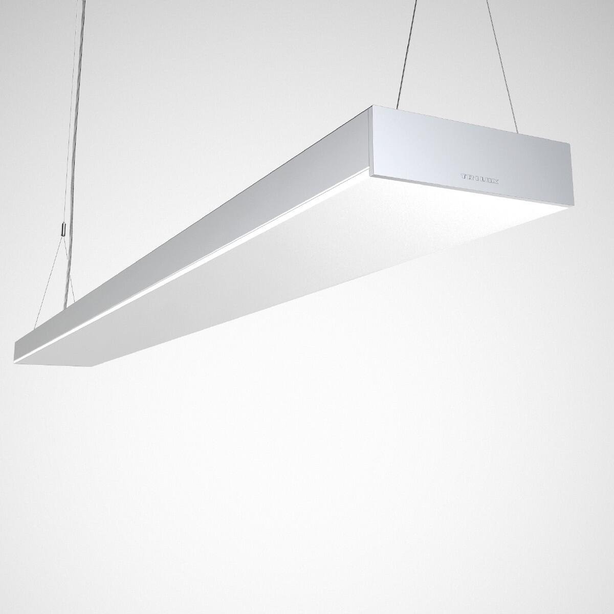Trilux Rechteckige LED-Hängeleuchte Opendo H1-L PW19 53-830 ET 03, silbergrau (7748040)