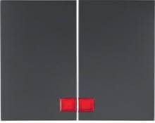 Berker 14377006 Wippe mit roter Linse, K.1, anthrazit matt, lackiert