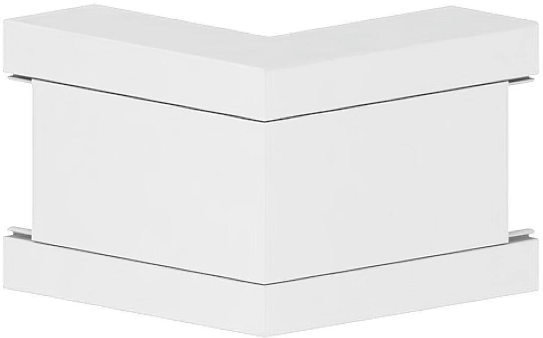 GGK 12796 Außeneck BR, 60x130/80mm, PVC, Gehrungsformteil, weiß