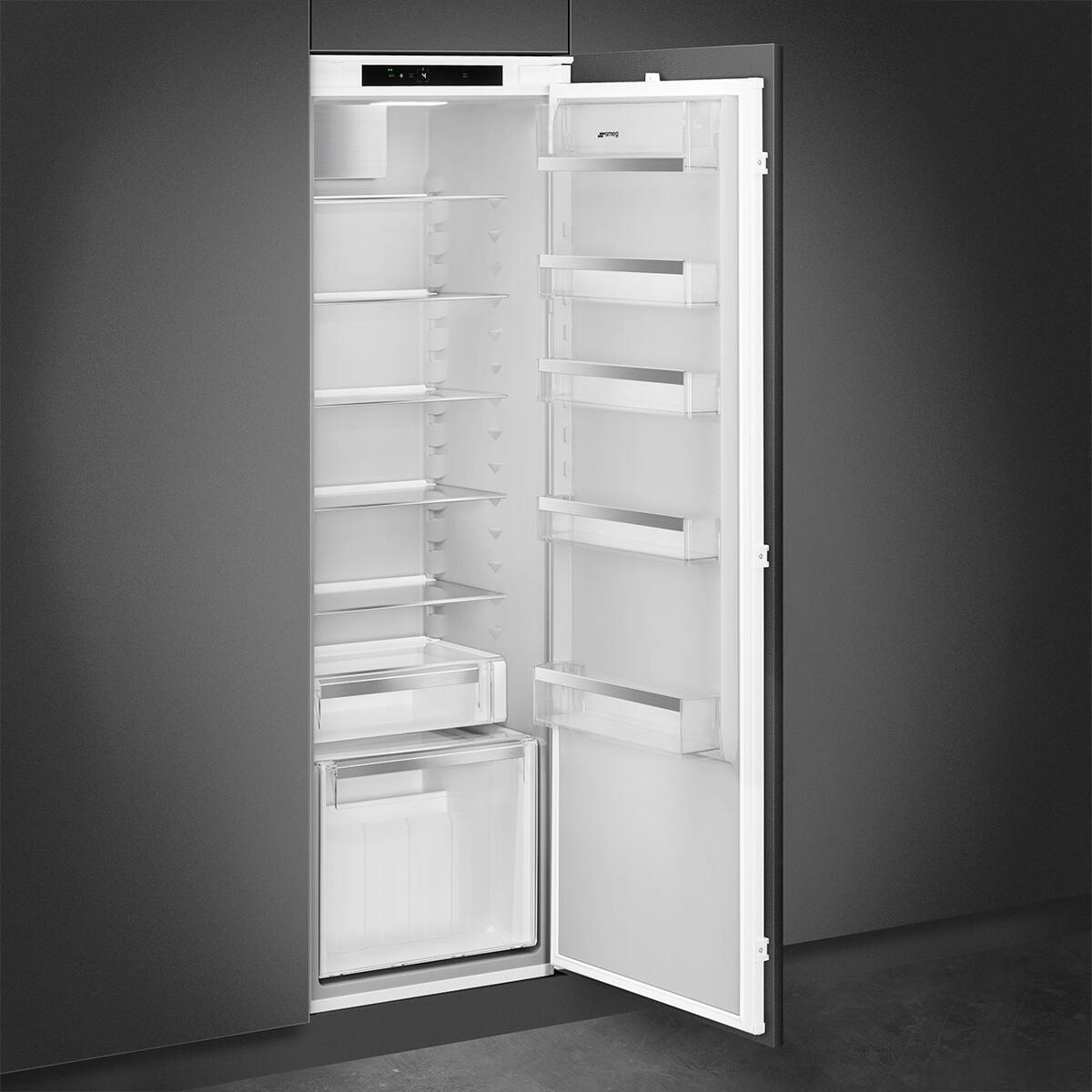 Smeg S9L174D1D Einbaukühlschrank ohne Gefrierfach, Nischenhöhe 178 cm, 310 L, Festtürtechnik, weiß
