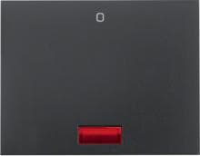Berker 14177106 Wippe mit roter Linse und Aufdruck "0", K.1, anthrazit matt, lackiert