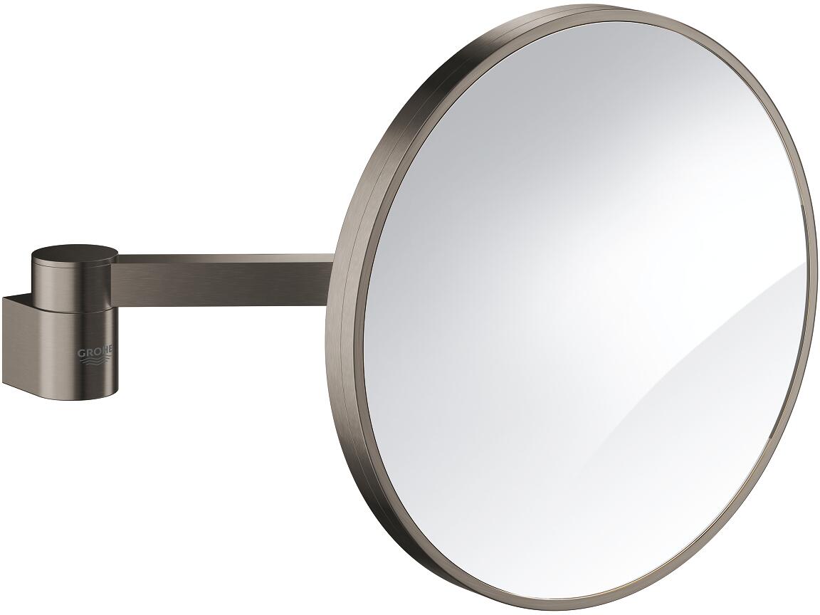 GROHE Selection Kosmetikspiegel, hard graphite gebürstet (41077AL0)