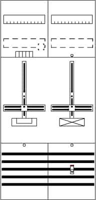 Striebek&John DF27C1A Zählerfeld, Feldbreite: 2, Reihen: 0, 1050 mm x 500 mm x 160 mm, IP2XC (2CPX054149R9999)