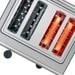 Bosch TAT7S45 4-Scheiben-Toaster, 1500-1800W, Auftaufunktion, automatische Abschaltung, automatische Brotzentrierung, Schwarz/Edelstahl