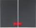 Berker 14377006 Wippe mit roter Linse, K.1, anthrazit matt, lackiert