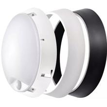EMOS 1539071240 LED Wandleuchte mit Bewegungsmelder, rund, 14W, 1000lm, 3000K, schwarz/weiß