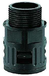 Flexa RQG1-M Kunststoff Schnellverschraubungen, schwarz, AD 13,0, M15 (5020755214), 10 Stck.