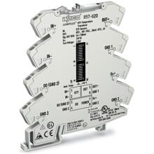 Wago 857-820 Temperaturmessumformer für KTY-Sensoren, 24VDC, 6mm Baubreite, lichtgrau