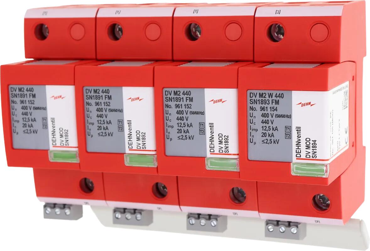 Dehn DV M2 880 FM Kombiableiter Typ1+2 DEHNventil M2 880 dreipolig für ungeerdete dreiphasige Systeme (961151)
