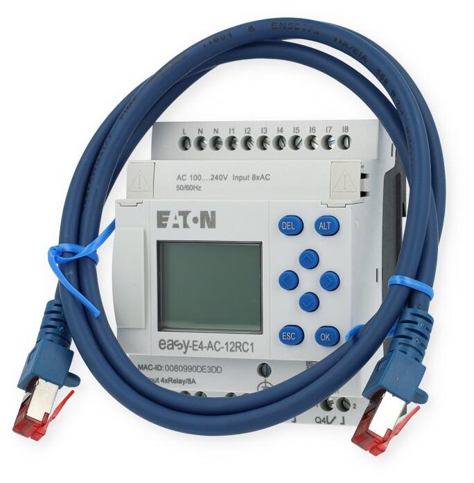 Eaton EASY-BOX-E4-AC1 Starterpaket EASY-E4-AC-12RC1, Patchleitung, Software-Lizenz für easySoft (197229)