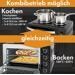Clatronic KK 3786 Miniküche, 3100 W, 28 L, 2 Kochplatten, mit Backofen, Drehspieß, schwarz (263984)