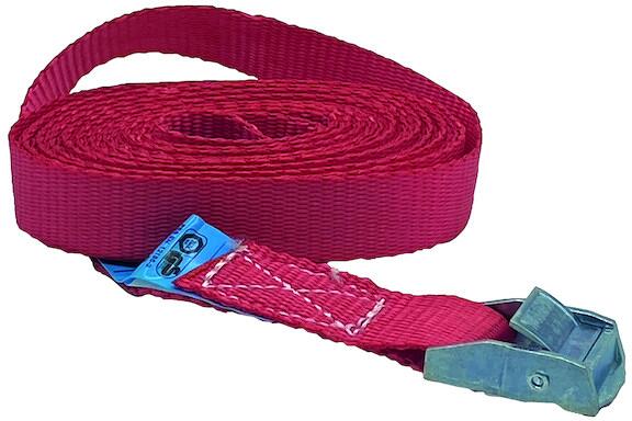 PROTEC.class PZK325 Zurrgurt, 25mm mit Klemmschloss, 3m, rot