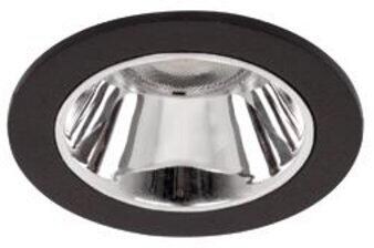 Brumberg APOLLO MINI LED-Einbaudownlight 230 V AC, 50 Hz, 3.000K, 10,5W, 1408lm, 55°, CRI > 90, rund, schwarz struktur (40612163)