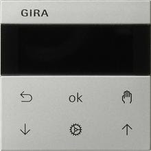 Gira 5366600 System 3000 Jalousieuhr Display, System 55, edelstahl (lackiert)