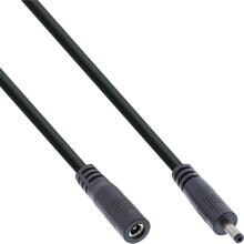InLine DC Verlängerungskabel, DC Stecker/Buchse 3,5x1,35mm, AWG 18, schwarz 3m (26903I)