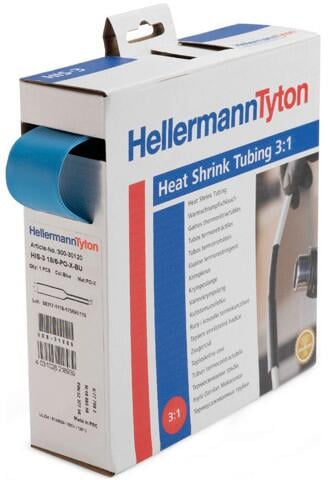 Hellermann HIS-3-6/2-PEX-GNYE Warmschrumpfschlauch, 3:1 (6/2 mm), 5 m, grün/gelb