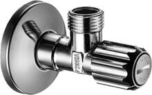 hansgrohe Eckventil mit Feinfilter Abgang G 3/8, Messing, Chrom, (13904000)