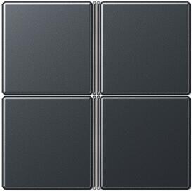 Jung A404TSAANM Tastensatz, 4fach, anthrazit matt