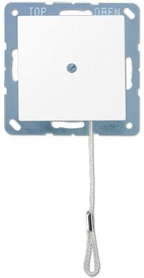 Jung A506BFNUZWWM Zug-Wechselschalter, 10 AX, 250 V ~, Serie A, schneeweiß matt