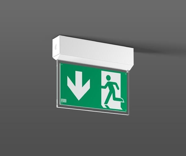 RZB Einzelbatterie-Sicherheitsleuchte zur Rettungswegkennzeichnung Exeo S, 3h (672420.002)