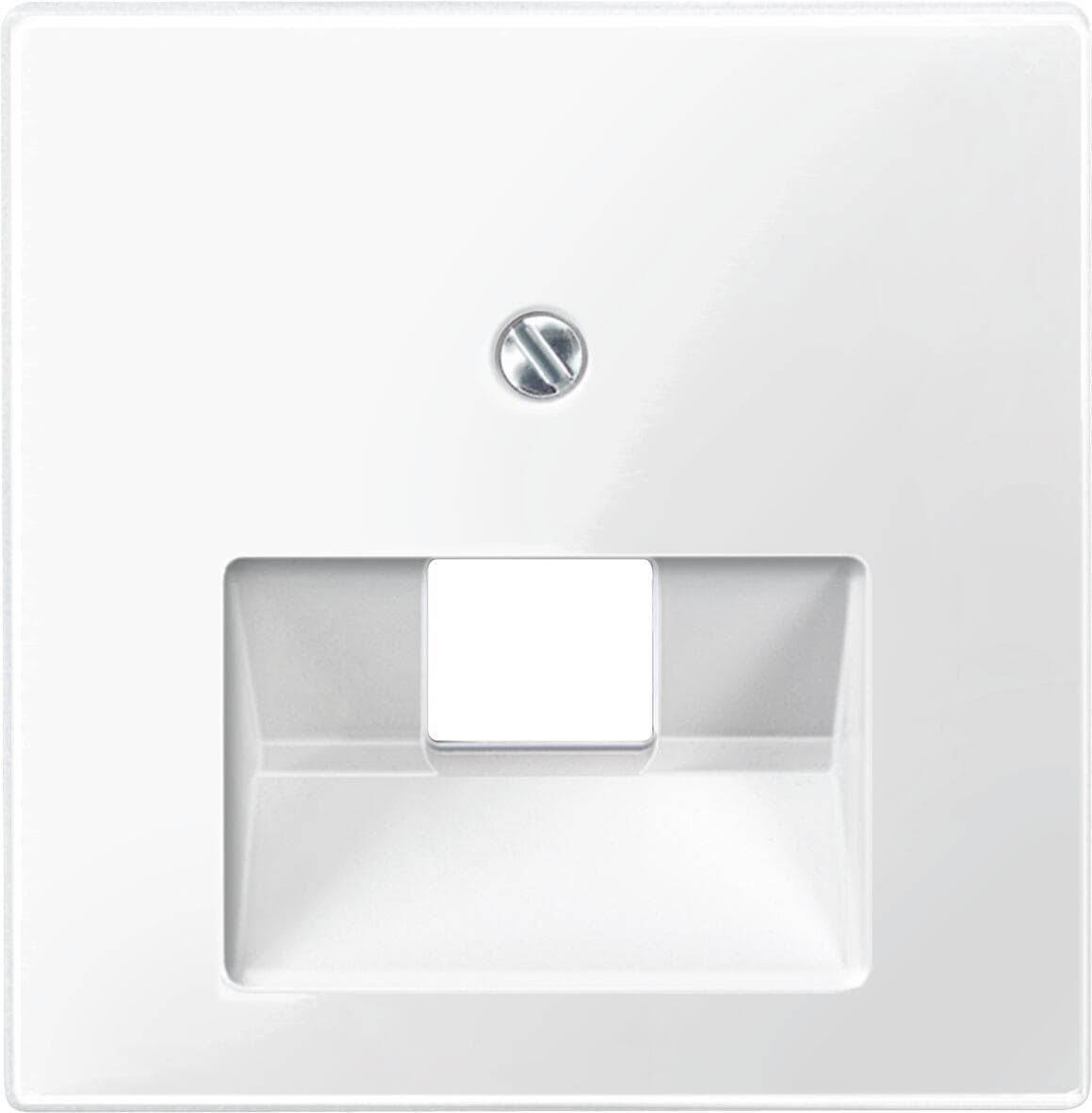 Merten 296219 Zentralplatte für UAE-Einsatz, System M, 1fach, polarweiß glänzend