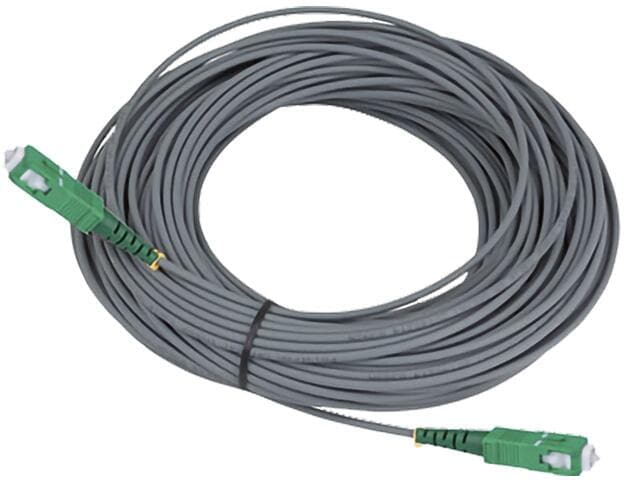 Televes OSM3SCAPC Fiberglaskabel geschirmt, 3m, mit 2xStecker SC/APC, grau (236131)