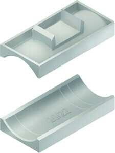 Niedax GW70 Gegenwanne f. Bügelschelle Hammerfuß, 64-70 mm, 45 mm